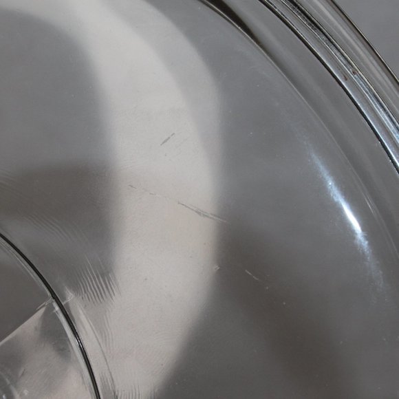 PYREX F-12-C CLEAR GLASS REPLACEMENT LID CORNING WARE 9.25" x 7" Inner Rim 1.5 q - Picture 8 of 11